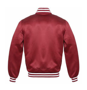 Chaqueta Varsity Personalizada con Doble Capa de Color, Bordada, con Cuello Alto, Impermeable, Transpirable, Estilo Bomber para Hombre - Product Image 6