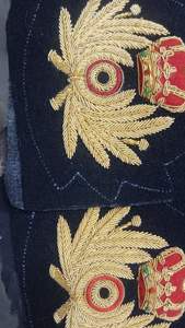 Patchs de blazer magnétiques 3D en velours brodé faits main avec décoration en dentelle, en PU, couleur or - Product Image 5