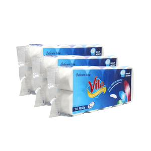 Papel Higiénico Súper Económico, Paquete de 10 Rollos o Personalizado, Cuatro Capas, Engrosado, Fabricación OEM/ODM, Hecho con Pulpa Reciclada - Product Image 2