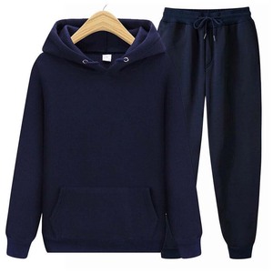 Ensemble 2 pièces pour homme, taille plus, uni, léger, survêtement Nisar Sons Industry, polyester/coton, coupe ample, vêtements de couple, décontracté - Product Image 3