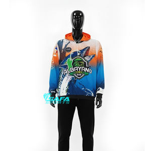 Sweat à capuche de pêche en plein air UPF50+ à séchage rapide et respirant, chemise de pêche sublimée pour hommes et femmes, logo personnalisé, vente en gros directe usine OEM - Product Image 6