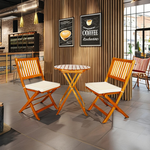 THINH PHU FURNITURE TP6135 Modern Modular Sectional LISA Patio Bistro Coffee Shop Set (3pcs) 5cm Seat Cushion - Product Image 1