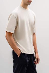 เสื้อยืดผู้ชายดีไซน์ล่าสุด แฟชั่นทันสมัย ผ้าคอตตอนทรงปกติ สกรีนโลโก้ได้ เสื้อยืดลำลองสำหรับฤดูร้อน - Product Image 2