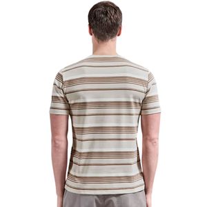 T-shirt personnalisé Nova à rayures pour homme, col rond, manches courtes, en coton, vêtements décontractés, fabricant et fournisseur en gros - Product Image 2