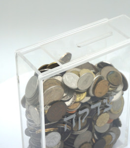 Artfulcosmos Caja de Tzedakah de Acrílico Transparente, Contenedor Rectangular para Donaciones, 11.5x5x15.5cm - Product Image 3