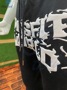 Sudadera con Capucha de Manga Corta, Estilo Urbano, Primavera, Tela de Jersey de Algodón de 300g, Transpirable, con Bolsillos, Diseño Personalizado, Unisex - Product Image 5