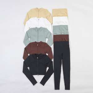 Ropa de Yoga, Fabricante OEM, Ropa Deportiva Elástica para Práctica de Yoga, Entrenamiento en Gimnasio y Uso de Marca Privada - Product Image 3