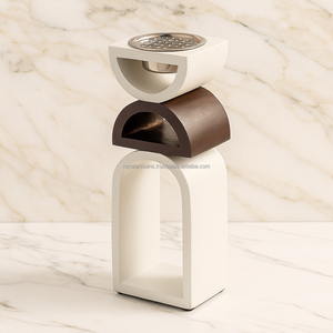 Quemador de Incienso de Madera Pulida de Lujo con Cuenco de Latón, Porta Incienso Hecho a Mano por Artesanos Reales, Decoración del Hogar - Product Image 4