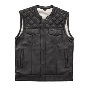 Chaleco de cuero de cabra de diseño profesional, fabricado en fábrica, para carreras de motos. - Product Image 1