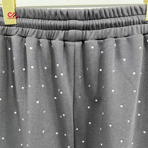 Ensemble de survêtement 2 pièces pour homme 2026, entièrement orné de strass, en molleton 100% coton épais - Product Image 6