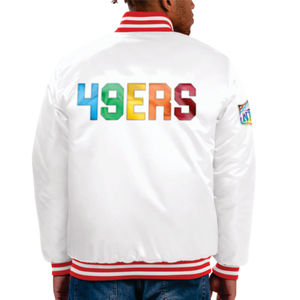 เสื้อแจ็คเก็ตวาร์ซิตี้แบบกลับด้านได้ รุ่น SF 49EARS  ผ้าขนสัตว์เคลือบกันหนาว  ตกแต่งด้วยงานปักและลายพิมพ์แบบซับลิเมชั่น - Product Image 2