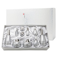 Ensemble de soins de la peau éclaircissant et raffermissant coréen à base d'acide hyaluronique et de peptides JAHWANGSU Seolbaek, 6 pièces, adénosine, pour adultes