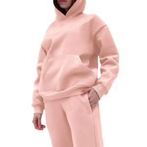 Survêtement surdimensionné pour femme de haute qualité, personnalisable, séchage rapide, logo et couleur unie sur mesure - Product Image 3