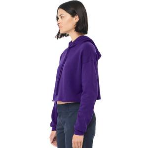Sweat à capuche de voyage imperméable en polaire écologique pour femme, style streetwear hiver, avec masque pour les yeux intégré et cordon de serrage, modèle vierge - Product Image 2