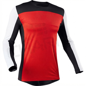 เสื้อเจอร์ซีย์มอเตอร์ครอสแบบเบา ปี 2025 และชุดแข่งจักรยาน Mx Bmx สำหรับการแข่งขัน ผลิตจากโพลีเอสเตอร์ 100% ระบายอากาศได้ดี - Product Image 3