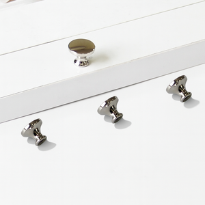 Zinc Alloy Round Cabinet <b>Knob</b> Polished Modern Minimalist Furniture Handle for Kitchen Wardrobe Drawer Bathroom Use OEM Available - Product Image 1