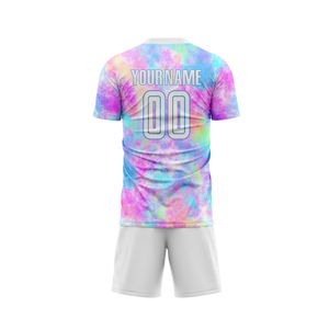 Maillots de football respirants et légers de haute qualité, avec logo d'équipe personnalisé, technique d'impression par sublimation pour shorts, uniforme de football OEM rapide - Product Image 3