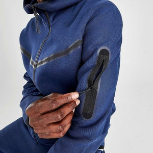 Conjunto de Chándal de Forro Polar Térmico de Lujo de Algodón con Capucha, Sudadera y Pantalón Jogger, Cortavientos, Unisex, de Gran Venta - Product Image 6