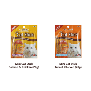 Bow Wow Mini Cat Stick Salmón y Pollo 20g (Golosinas para Gatos) - Product Image 1