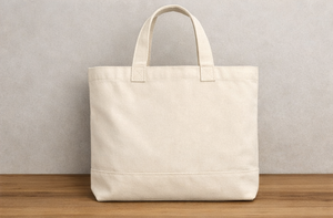 Bolsa de Playa de Regalo Personalizada con Logotipo, Fabricada con Tela Reciclada, Bolsa de Compras Grande de Lona de Algodón Crudo Orgánico para Mujer - Product Image 5