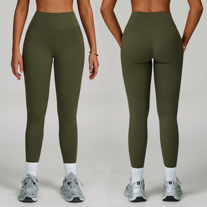 Wholesale Basic T-line LuLL Yoga Leggings Tummy Control Compression <b>Tights</b> Butt Lifting Workout Active Wear Gym Leggings 2026 - Product Image 2