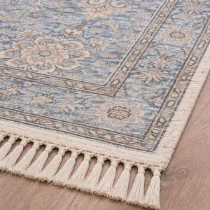 Tapis berbère marocain tissé à la main aux motifs géométriques, chameaux, maisons et étoiles - Product Image 1