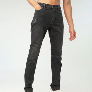 Pantalones Vaqueros de Mezclilla de Nuevo Estilo para Hombre, Diseño Lavado a la Moda, con Fabricante OEM, Corte Ajustado, Hechos a Medida - Product Image 1