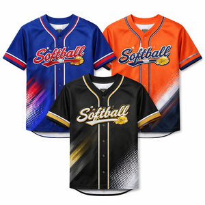 Maillots de softball personnalisés en gros, imprimés par transfert thermique, respirants et anti-humidité pour équipes - Fournisseur OEM avec livraison rapide - Product Image 5