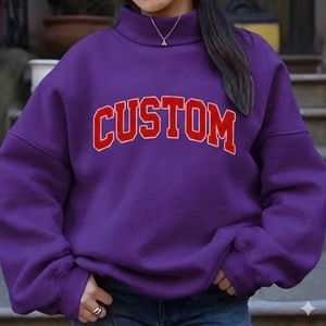 Suéter Oversize de Cuello Alto para Mujer, Estilo Casual, Prenda Esencial de Moda, Ajuste Cómodo, Ropa Premium, Proveedor de Marca Privada - Product Image 1