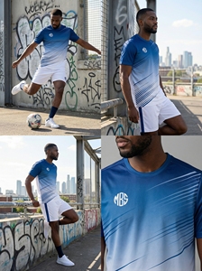 Conjunto de Jersey y Pantalones Cortos Deportivos para Hombre MBS_Aero_Glacial_Drift_Uniform con Logotipo Estampado en la Parte Delantera, Malla Transpirable, 100% Poliéster, para Invierno - Product Image 5