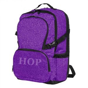 2026 Wholesale Factory Price Cheerleader Sport Bags Latest Design Your Own Casual Sublimated Glitter Cheerleading Dance <b>Backpack</b> - Product Image 3