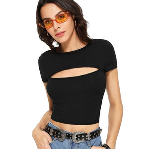 Haut court pour femme Solid Trader Chic, mode urbaine, tissu respirant, ourlets soignés, confort supérieur, style de vie actif et flexible - Product Image 4