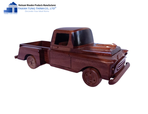 Thanh Tung Thinh Wooden Vintage Car Model Handmade Decorative Piece for Living Room - Product Image 6