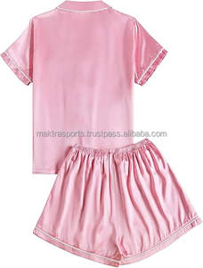 Ensemble de pyjamas pour femmes, vêtements de nuit à manches courtes, ensemble de pyjamas doux à boutons, vêtements de nuit - Product Image 3