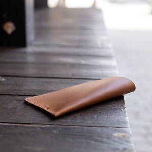 Professional Leather <b>Glasses</b> Cover Hard Wearing Full Grain Leather Sleeve Wholesale Bulk Quantity LGC-0012 - Product Image 1