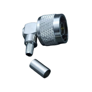 Conector RF Macho Tipo N de Ángulo Recto para Cable Coaxial, Impedancia de 50 Ohmios, Diseño de Montaje en Línea con Conexión por Crimpado - Product Image 3