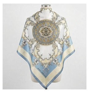 NORTH APPROACH Women's <b>Square</b> <b>Silk</b> <b>Scarf</b> Elegant Floral Print Multi-Functional Fashion Accessory All Seasons - Product Image 1