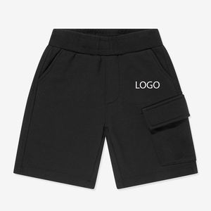 Shorts pour garçons avec poches latérales, taille élastique, confortables, légers, pour les voyages d'été, design tendance pour les jeunes, logo personnalisé - Product Image 1