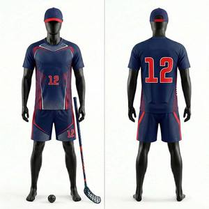 Uniformes de Floorball Personalizados al por Mayor con Logotipo, Estampados para Verano, Duraderos, Resistentes a la Abrasión, Ropa Deportiva Ligera para Hockey en Interiores - Product Image 5
