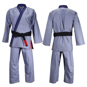 Kimono Profesional de BJJ Gris Ligero y Transpirable, Tejido Pearl Weave 450GSM, Uniforme de Jiu-Jitsu Brasileño, Pantalones Ripstop, Aprobado por la IBJJF - Product Image 1