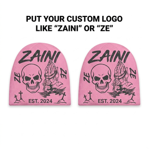 Gorro Unisex ZAINI Premium 100% Acrílico, Negro con Bordado Verde Neón y Etiqueta Tejida, para Invierno - Product Image 1