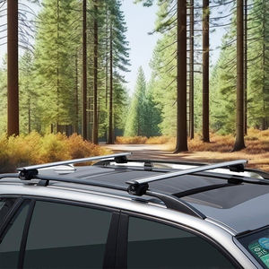 Barra transversal de montaje en riel elevado aerodinámico de 1350mm de alta calidad para bastidores de techo de vehículos - Product Image 1