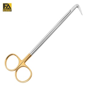 Ciseaux chirurgicaux en acier inoxydable avec poignée dorée pour l'aération de la volaille, qualité industrielle, bord lisse, poignée en métal - Product Image 3
