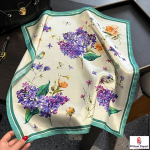 Custom Logo Printed Satin Scarf Wholesale OEM ODM Fashion Service Provider Nigeria Ghana Kenya Congo Senegal Tanzania Private - Product Image 4