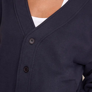 Conjunto de Dos Piezas de Felpa para Mujer, de Alta Calidad, Informal, para Invierno, Pantalones Deportivos de Color Sólido y Sudadera con Botones, Conjunto de Punto para Mujer - Product Image 5