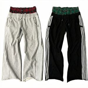 Pantalones Deportivos para Hombre 2026 con Diseño de Franja Lateral, Tela de Felpa de Algodón Suave, Cintura Elástica, Estilo Deportivo de Corte Holgado - Product Image 5