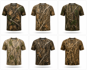 Camiseta de camuflaje ligera para exteriores, camuflaje Real Tree, de secado rápido, para caza, para cazadores, de algodón/poliéster. - Product Image 6