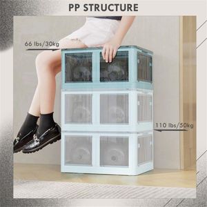 Blue Collapsible Laundry Bins for Storage Product Category - Product Image 3