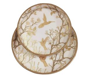 Meilleure vente plateau de service en bois imprimé émaillé personnalisé plateau de service à livraison rapide plateau décoratif de table pour outils de cuisine uniques - Product Image 1