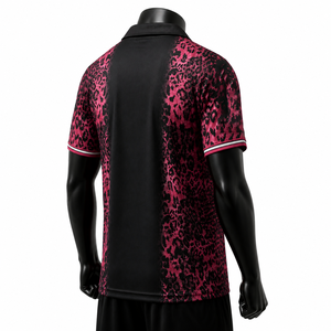 Maillot de football personnalisé pour homme, noir et rose, sublimation, uniforme d'équipe, fabricant de vêtements de sport OEM ODM, marque privée - Product Image 4
